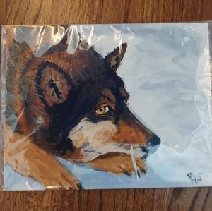Wolf painting